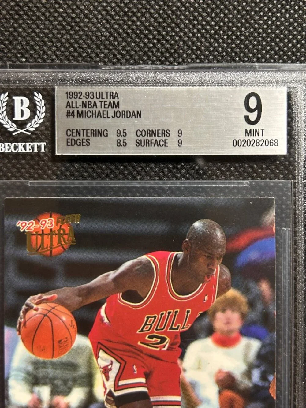 1992 ULTRA ALL-NBA #4 MICHAEL JORDAN BULLS HOF BGS 9 MINT